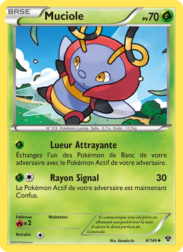 Carte Pokémon Muciole de l'extension XY