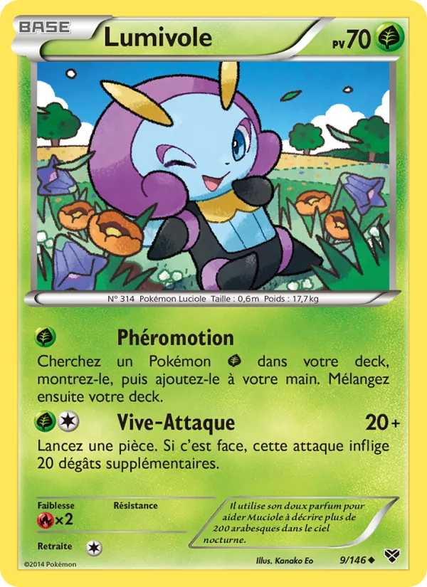 Carte Pokémon Lumivole de l'extension XY