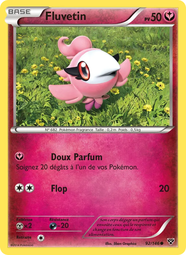 Carte Pokémon Fluvetin de l'extension XY