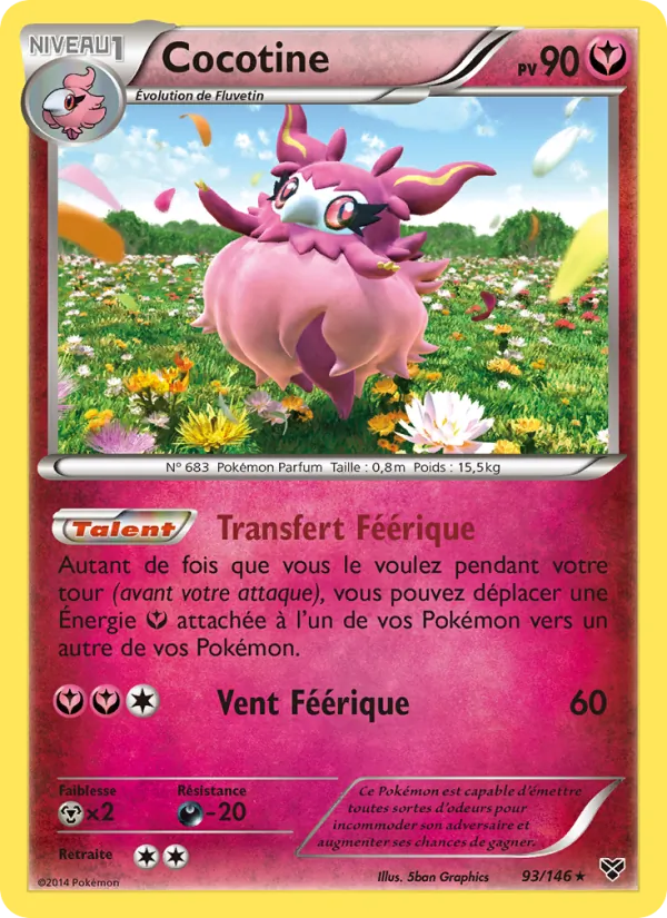 Carte Pokémon Cocotine de l'extension XY