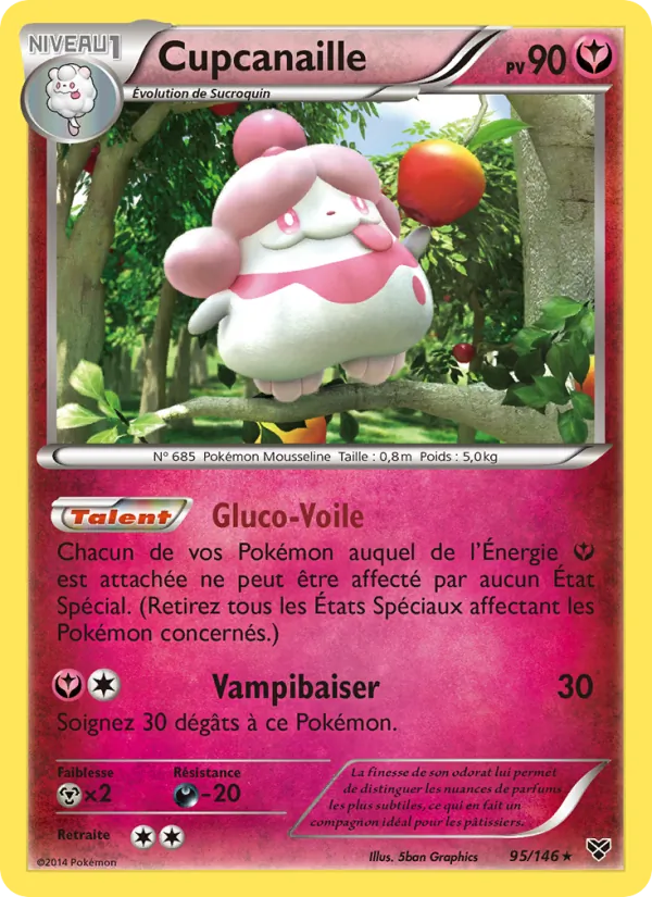Carte Pokémon Cupcanaille de l'extension XY