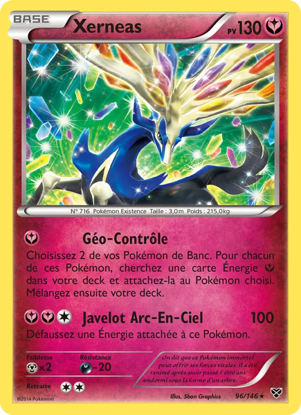 Carte Pokémon Xerneas de l'extension XY