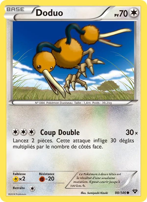 Carte Pokémon Doduo de l'extension XY