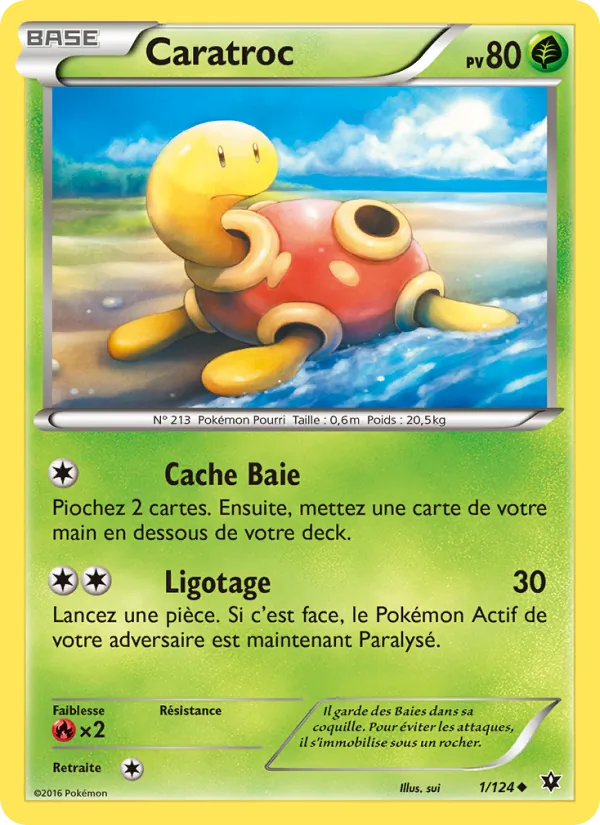 Carte Pokémon Caratroc de l'extension Impact des Destins