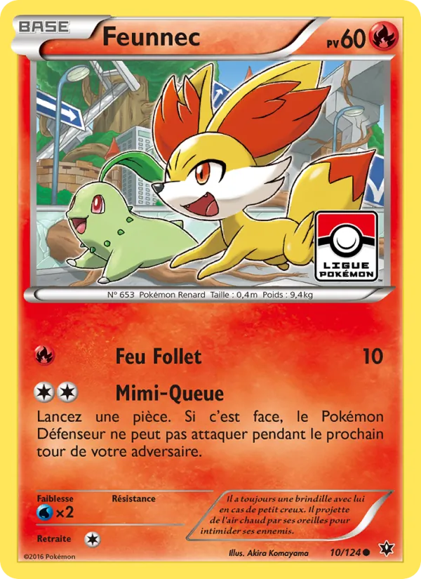 Carte Pokémon Feunnec de l'extension Impact des Destins