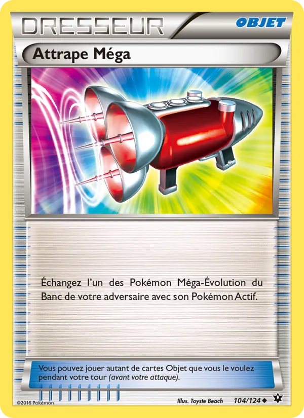 Carte Pokémon Attrape Méga de l'extension Impact des Destins