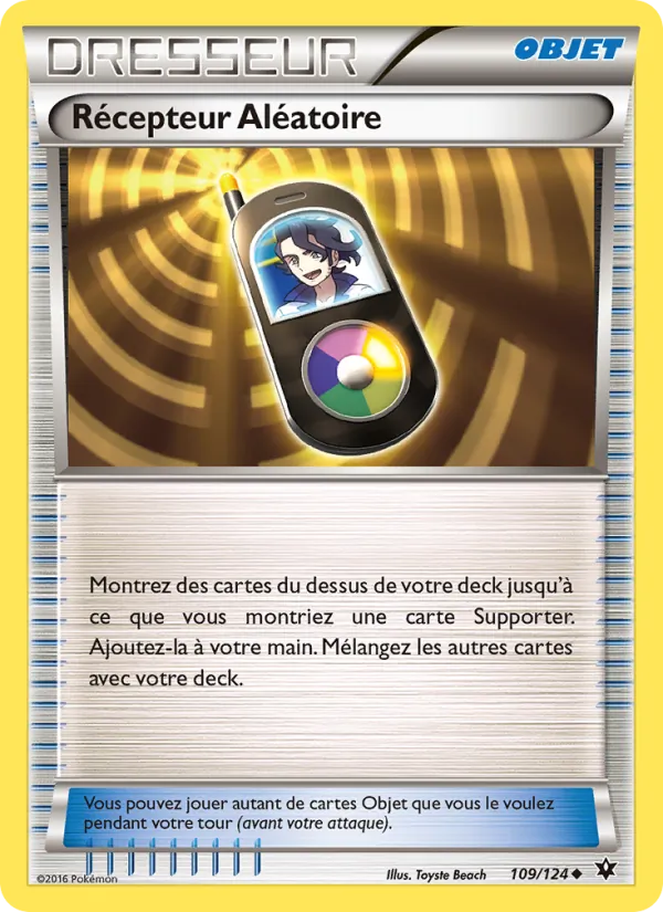 Carte Pokémon Récepteur Aléatoire de l'extension Impact des Destins