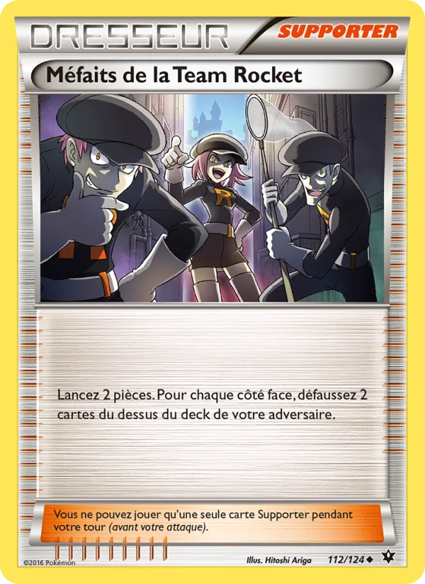 Carte Pokémon Méfaits de la Team Rocket de l'extension Impact des Destins
