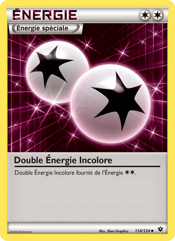 Carte Pokémon Double Énergie Incolore de l'extension Impact des Destins