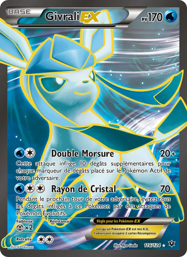Carte Pokémon Givrali EX de l'extension Impact des Destins