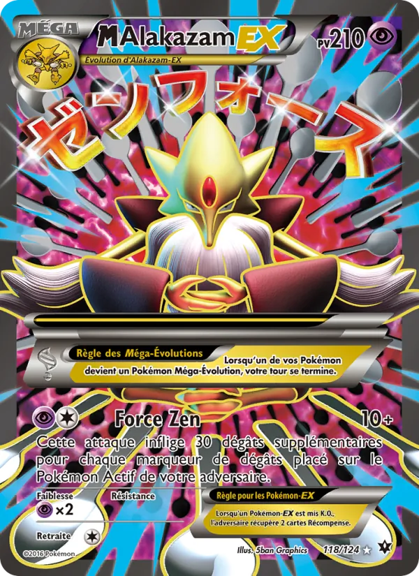 Carte Pokémon M-Alakazam EX de l'extension Impact des Destins