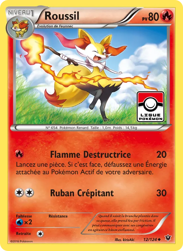 Carte Pokémon Roussil de l'extension Impact des Destins