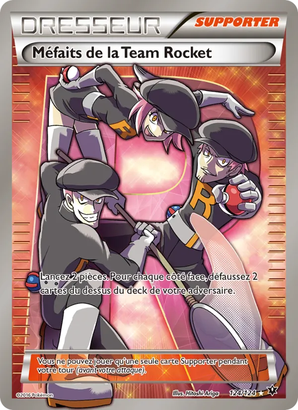 Carte Pokémon Méfaits de la Team Rocket de l'extension Impact des Destins