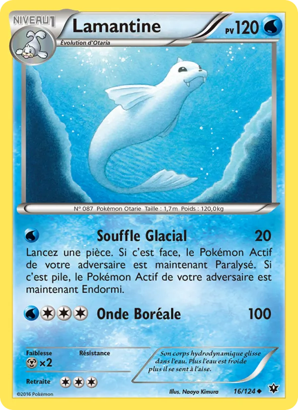 Carte Pokémon Lamantine de l'extension Impact des Destins