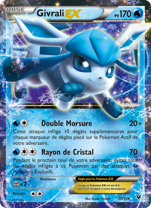 Carte Pokémon Givrali EX de l'extension Impact des Destins