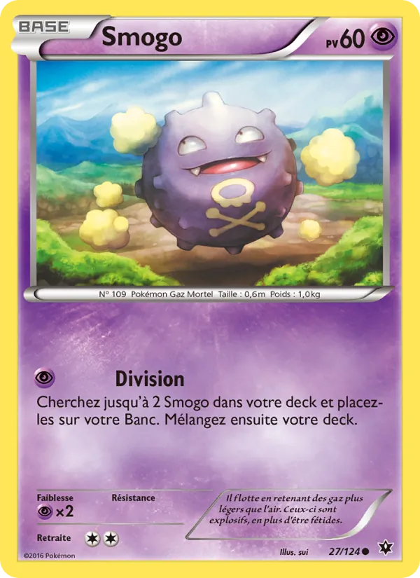 Carte Pokémon Smogo de l'extension Impact des Destins