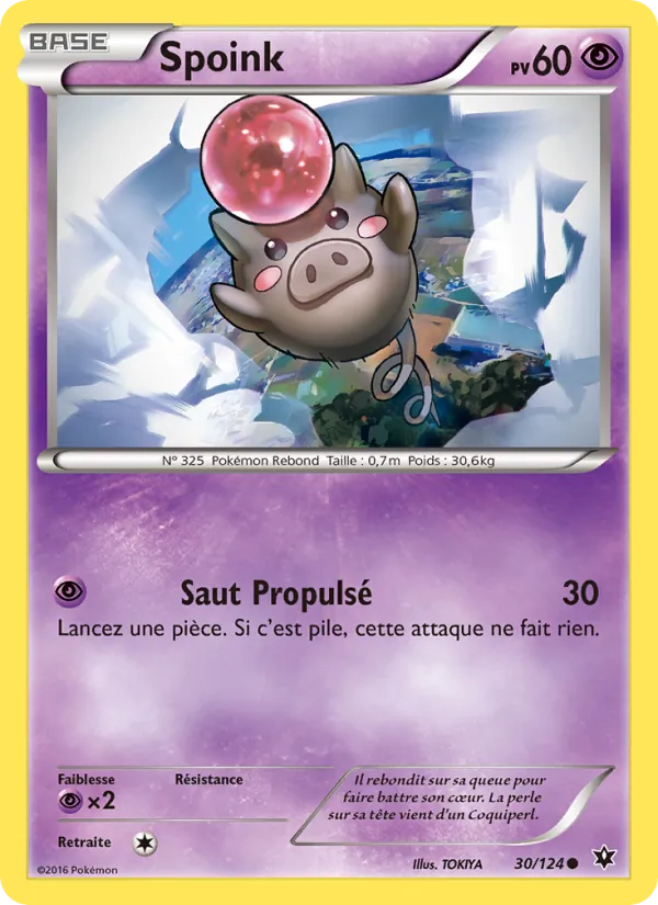 Carte Pokémon Spoink de l'extension Impact des Destins