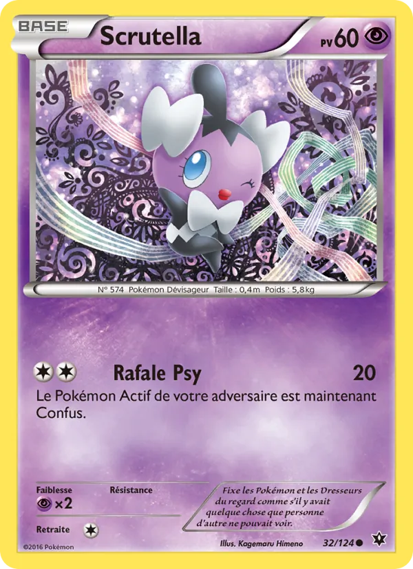 Carte Pokémon Scrutella de l'extension Impact des Destins