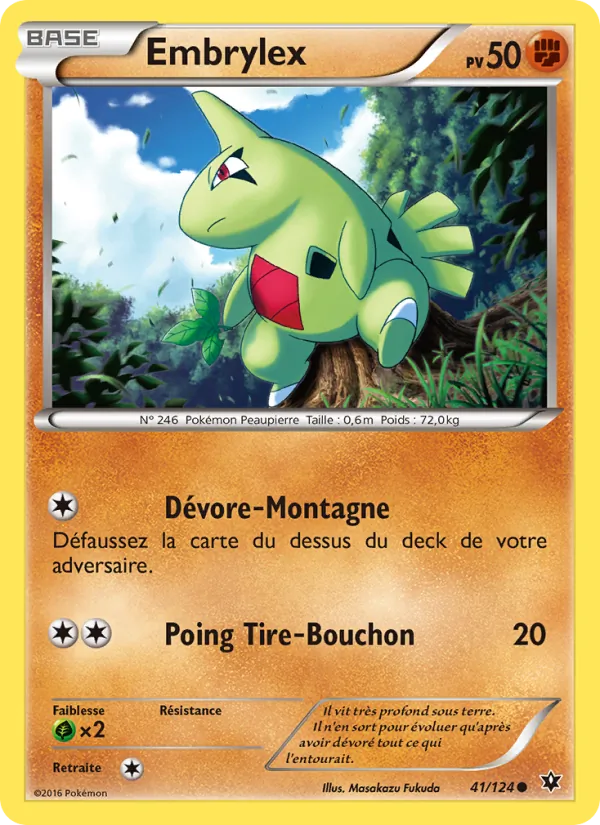 Carte Pokémon Embrylex de l'extension Impact des Destins