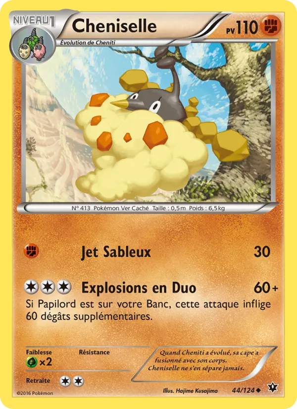 Carte Pokémon Cheniselle de l'extension Impact des Destins
