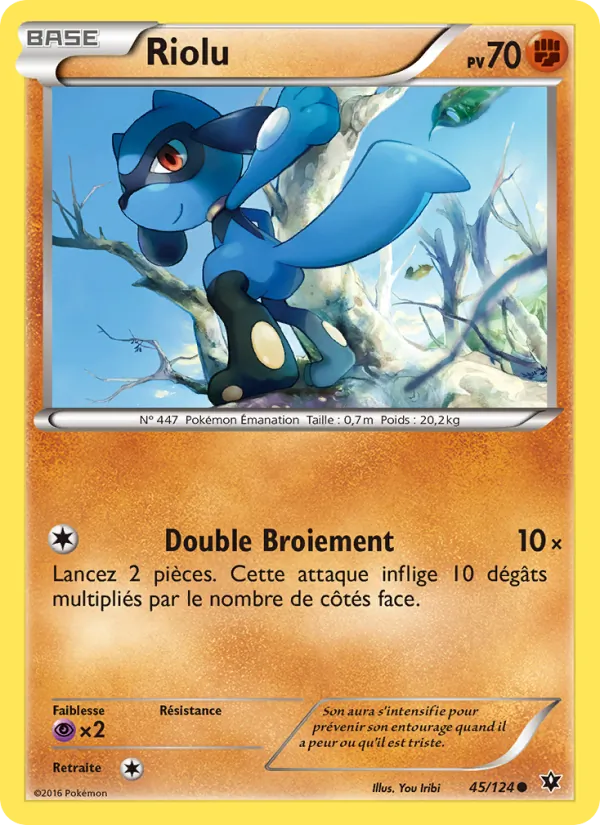 Carte Pokémon Riolu de l'extension Impact des Destins