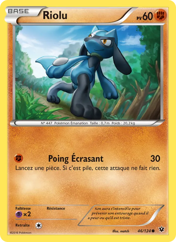 Carte Pokémon Riolu de l'extension Impact des Destins
