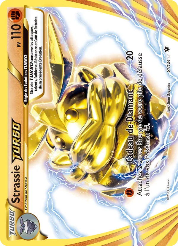 Carte Pokémon Strassie TURBO de l'extension Impact des Destins