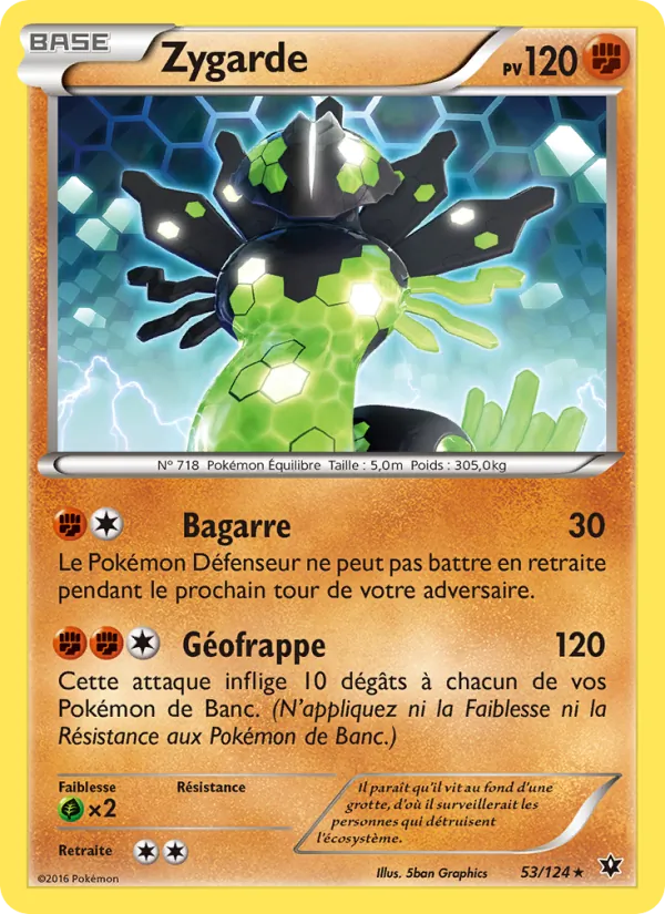Carte Pokémon Zygarde de l'extension Impact des Destins