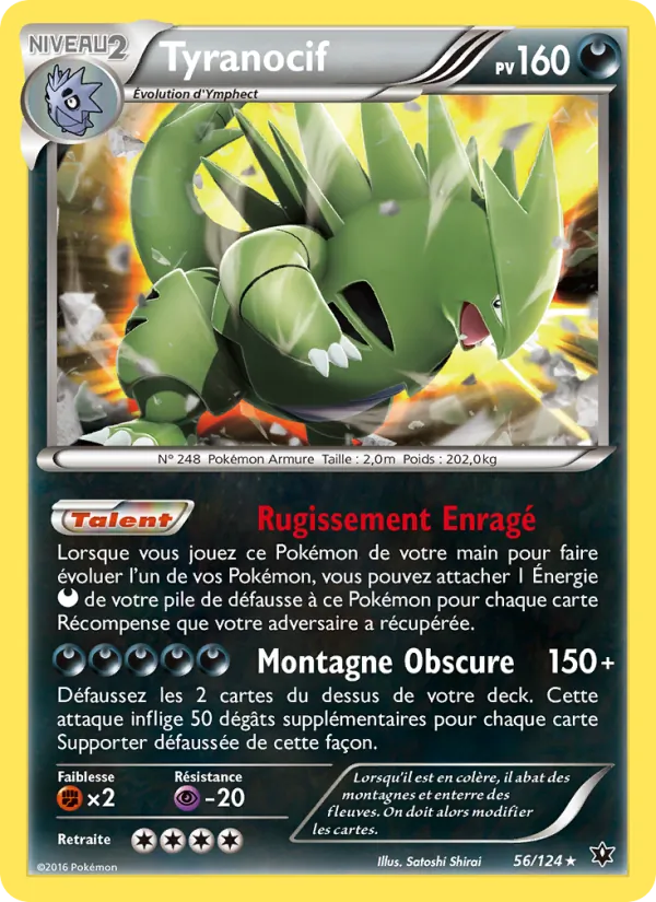 Carte Pokémon Tyranocif de l'extension Impact des Destins