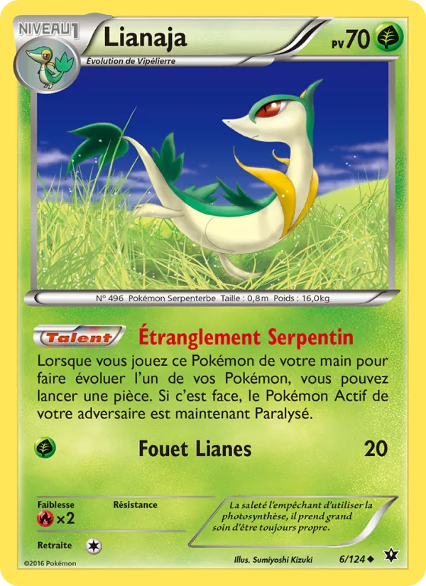 Carte Pokémon Lianaja de l'extension Impact des Destins