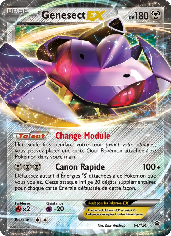 Carte Pokémon Genesect EX de l'extension Impact des Destins