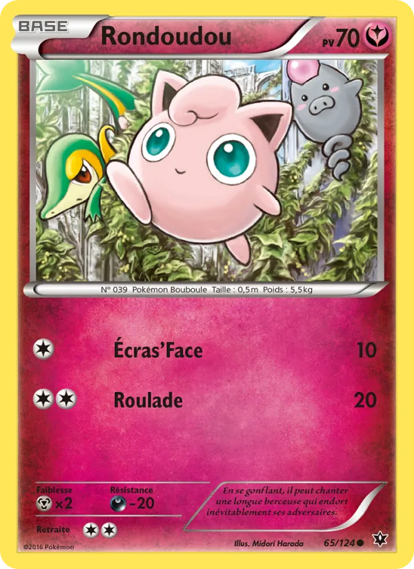 Carte Pokémon Rondoudou de l'extension Impact des Destins
