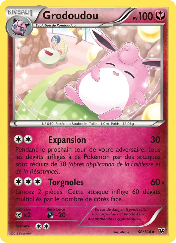 Carte Pokémon Grodoudou de l'extension Impact des Destins