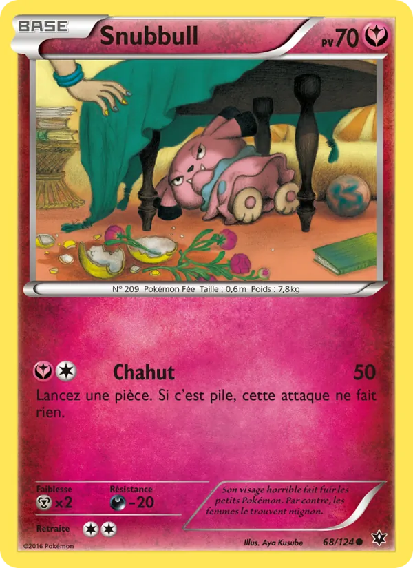 Carte Pokémon Snubbull de l'extension Impact des Destins