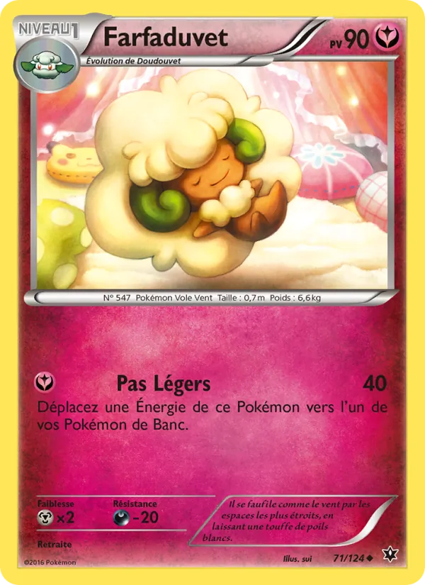 Carte Pokémon Farfaduvet de l'extension Impact des Destins