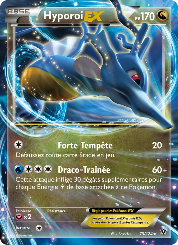 Carte Pokémon Hyporoi EX de l'extension Impact des Destins