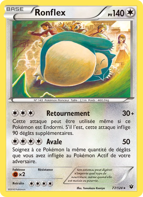 Carte Pokémon Ronflex de l'extension Impact des Destins