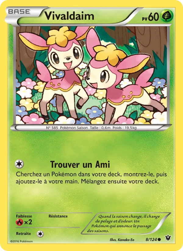Carte Pokémon Vivaldaim de l'extension Impact des Destins