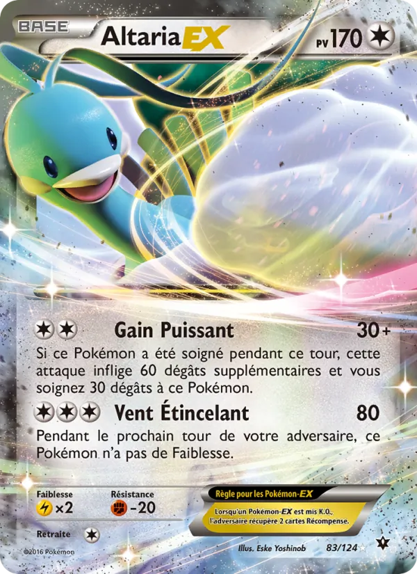 Carte Pokémon Altaria EX de l'extension Impact des Destins