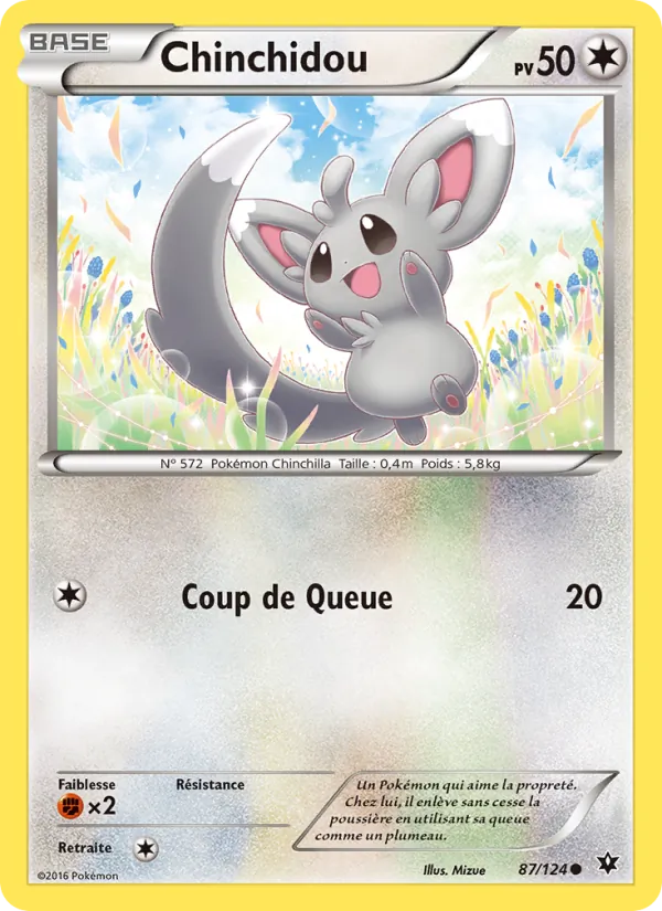 Carte Pokémon Chinchidou de l'extension Impact des Destins