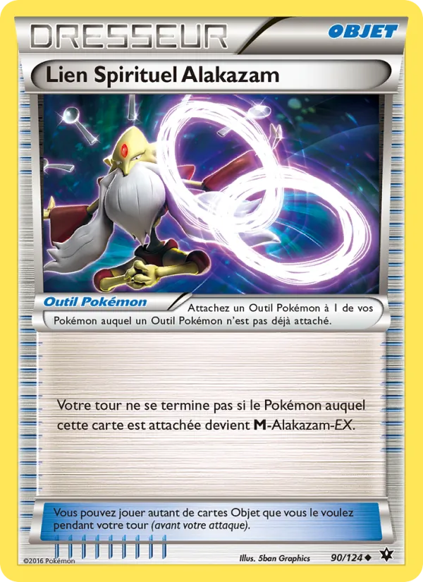 Carte Pokémon Lien Spirituel Alakazam de l'extension Impact des Destins