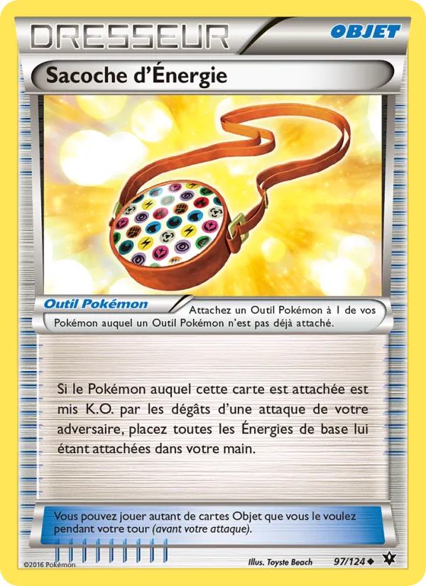 Carte Pokémon Sacoche d'Énergie de l'extension Impact des Destins
