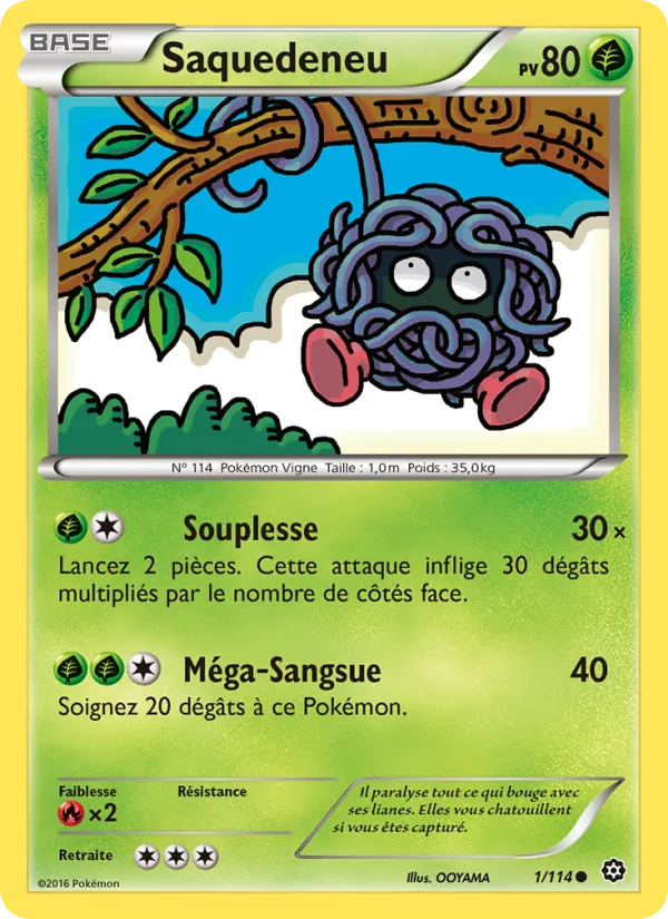 Carte Pokémon Saquedeneu de l'extension Offensive Vapeur