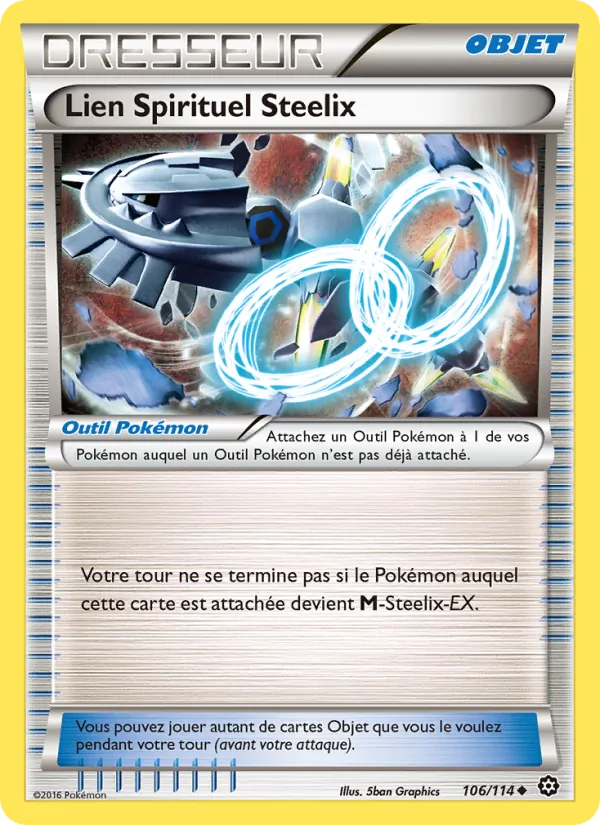 Carte Pokémon Lien Spirituel Steelix de l'extension Offensive Vapeur