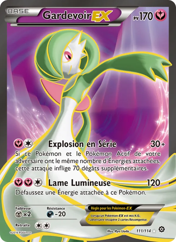 Carte Pokémon Gardevoir EX de l'extension Offensive Vapeur