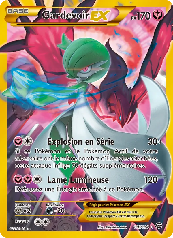 Carte Pokémon Gardevoir EX de l'extension Offensive Vapeur