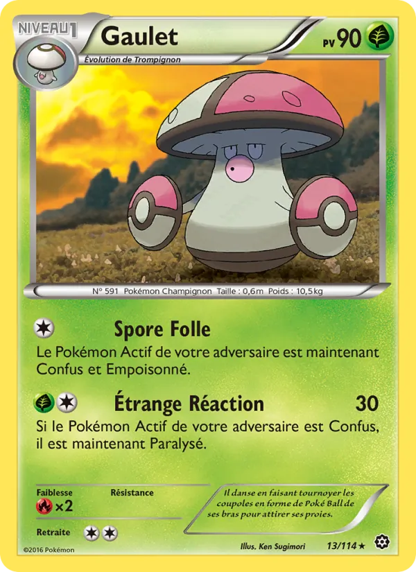 Carte Pokémon Gaulet de l'extension Offensive Vapeur