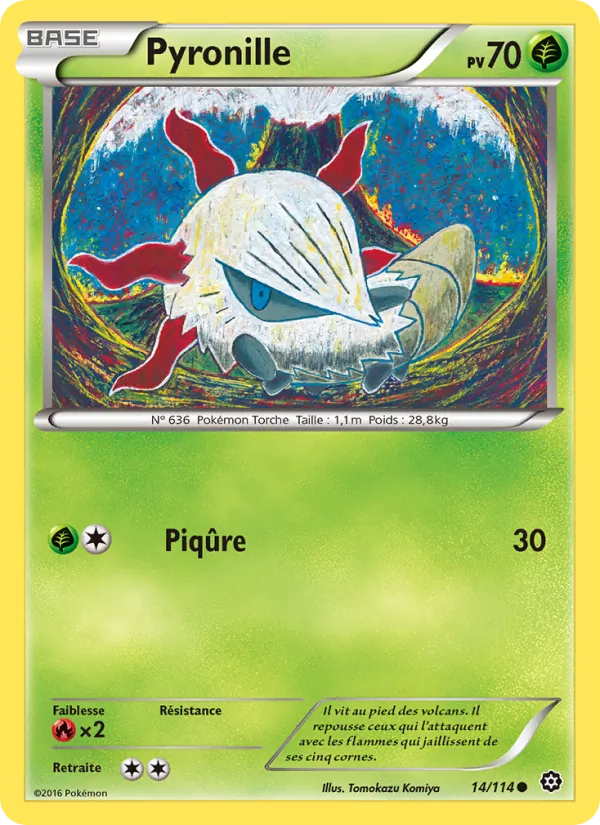 Carte Pokémon Pyronille de l'extension Offensive Vapeur