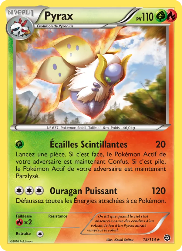 Carte Pokémon Pyrax de l'extension Offensive Vapeur