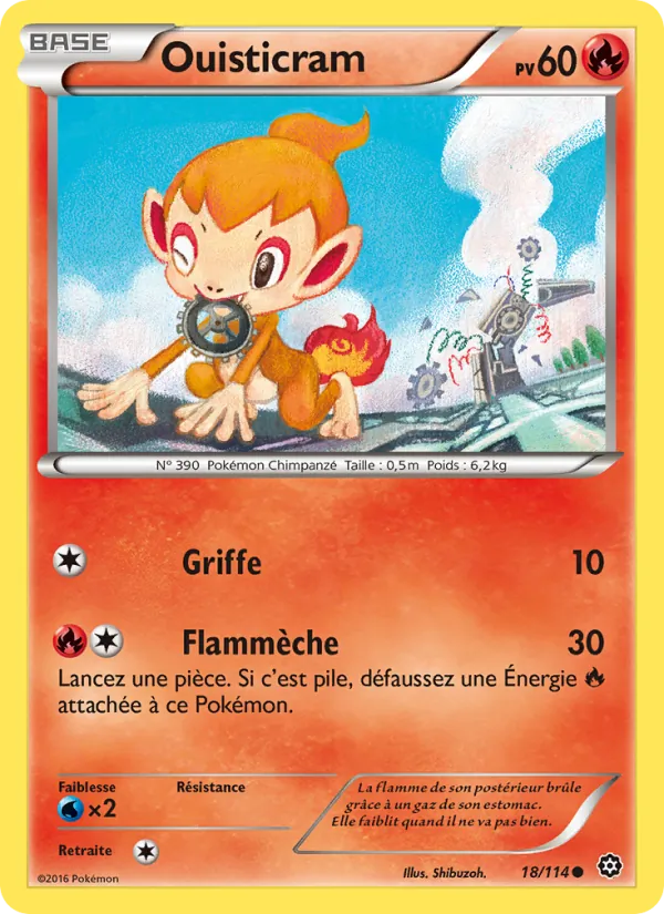 Carte Pokémon Ouisticram de l'extension Offensive Vapeur